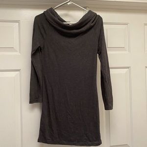 Ambiance apparel long sleeve gray dress